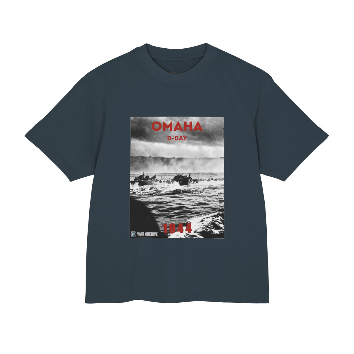 OMAHA — D-DAY 1944 | WWII Heavyweight T-Shirt | WAR ARCHIVE