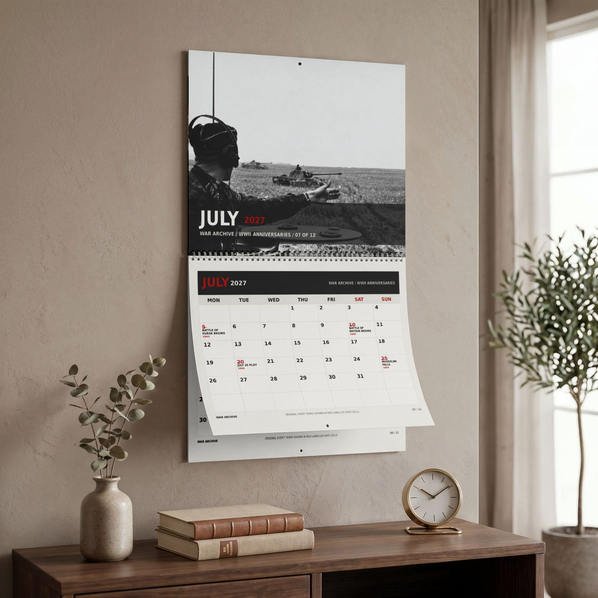 WAR ARCHIVE 2027 — World War II Anniversary Calendar