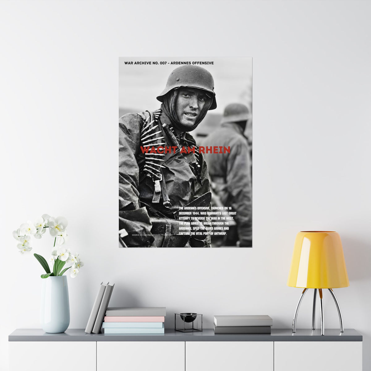 WACHT AM RHEIN — WAR ARCHIVE No. 007 | Matte Poster | 28″ × 40″ | Unframed