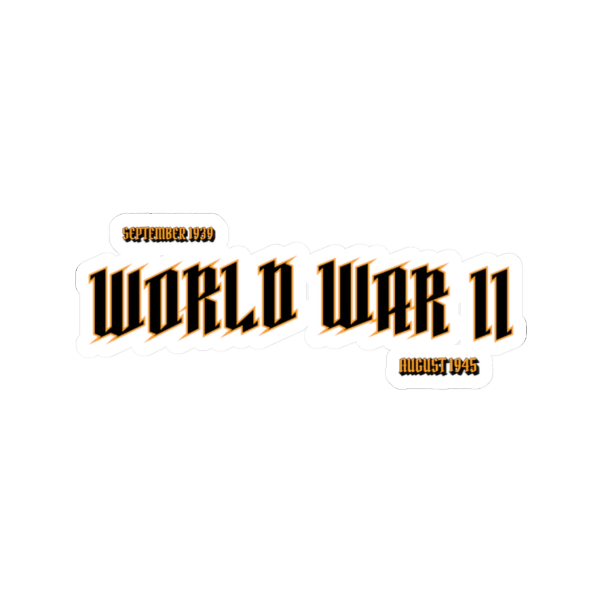 World War II Commemorative Kiss-Cut Sticker