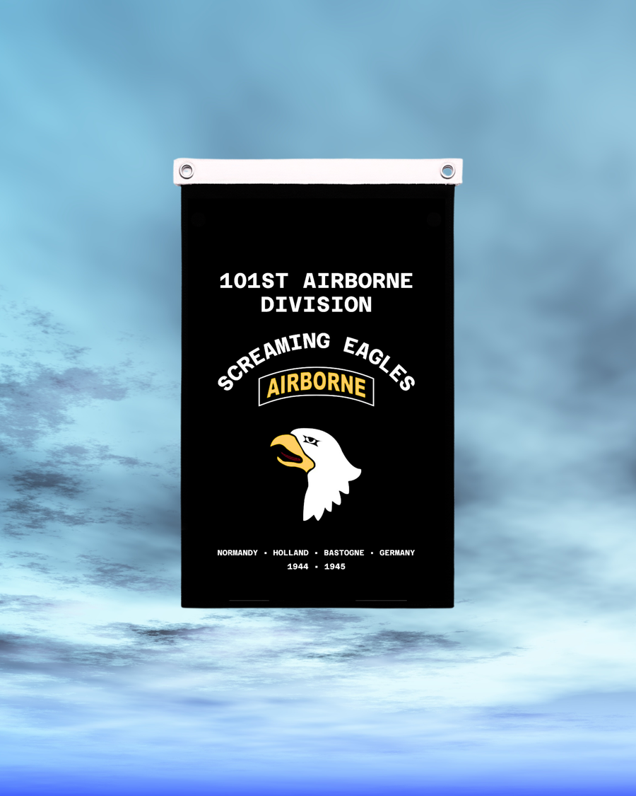 101st Airborne Division “Screaming Eagles” | WWII Canvas Flag | WAR ARCHIVE