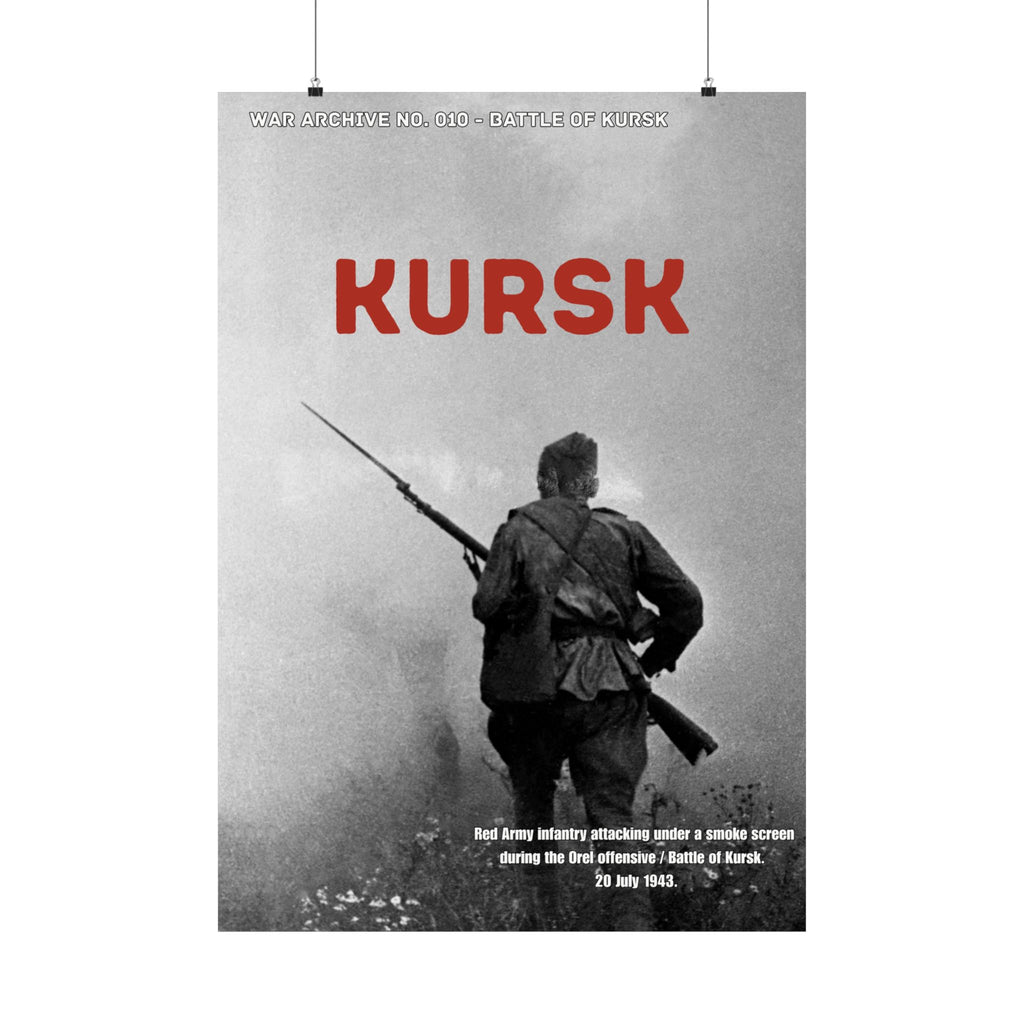 Kursk — The Advance | WWII Matte Poster | 28 × 40″ | WAR ARCHIVE 010
